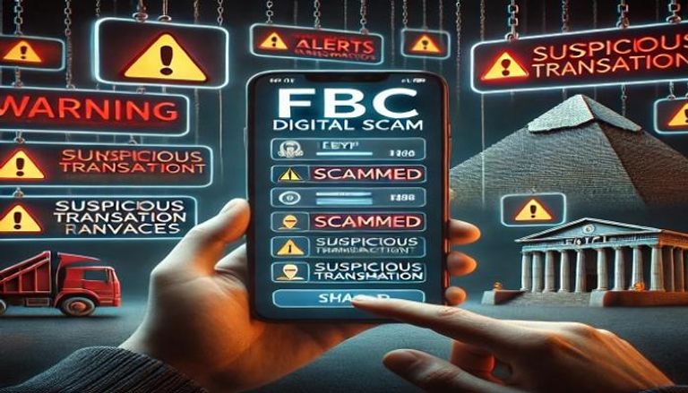 صورة مولدة بالذكاء الاصطناعي عن منصة الاحتيال الرقمية FBC