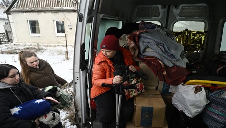 العلم الأوكراني على مبنى الرايخستاغ الذي يضم البوندستاغ