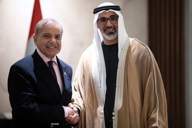 ولي عهد أبوظبي ورئيس باكستان