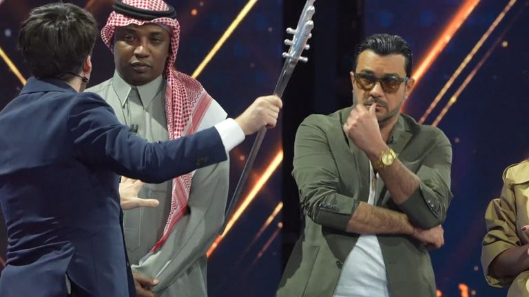 محمد رجب مع رامز جلال