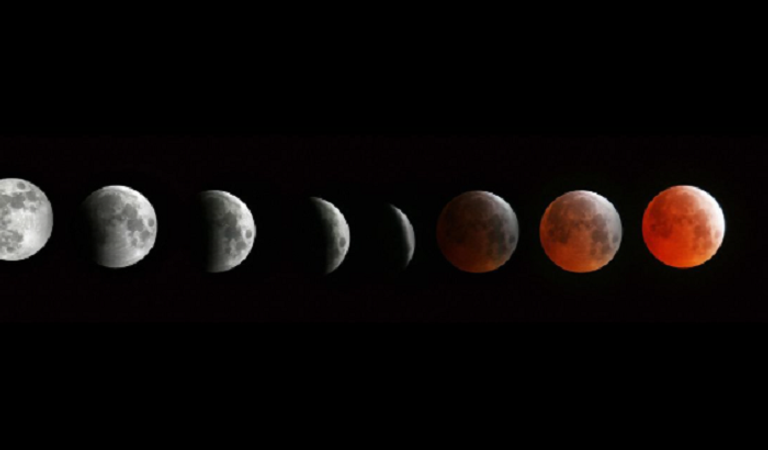 نصف الكرة الغربي يشاهد القمر الدموي ليلة الخميس