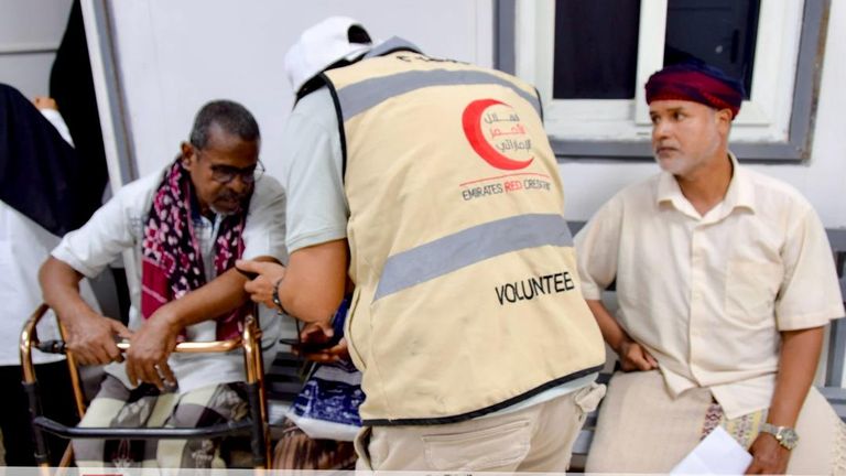 الهلال الأحمر الإماراتي في حضرموت