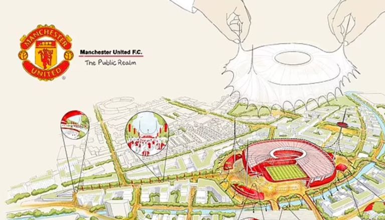 ملعب مانشستر يونايتد الجديد تصميم ملعب مانشستر يونايتد