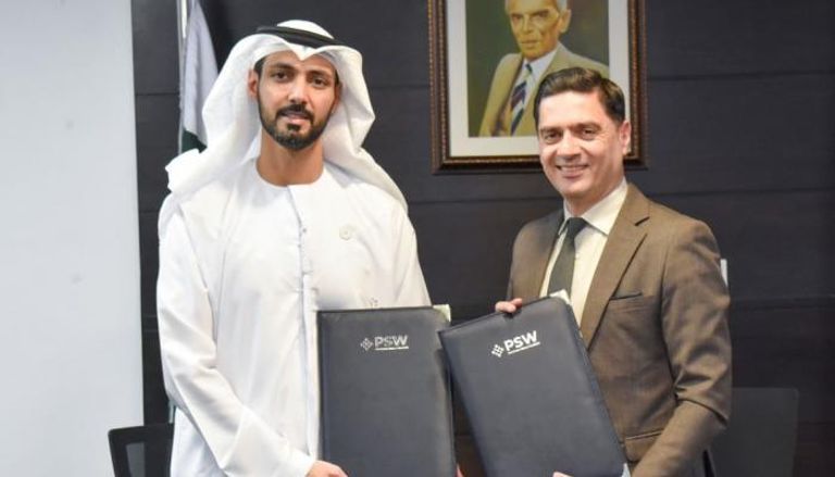 جانب من إعلان الشراكة شراكة إماراتية باكستانية