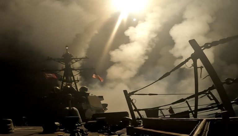 مقاتلة تنطلق لقصف مواقع الحوثي - القيادة المركزية الأمريكية