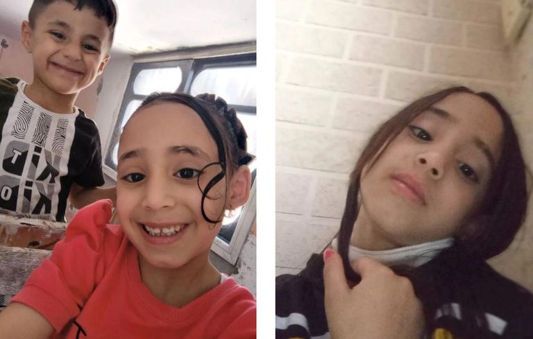 الطفلة سما طبيل مع والدتها