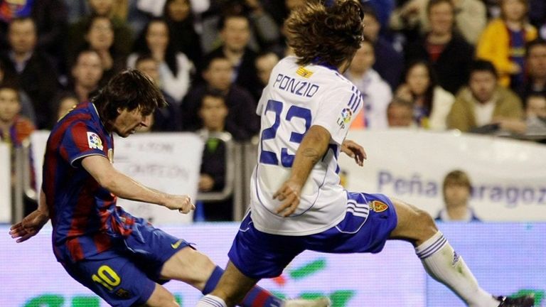 ليونيل ميسي بقميص برشلونة