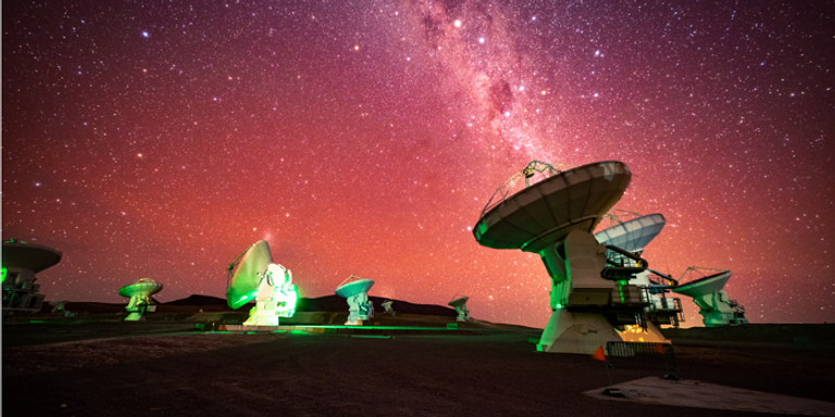 مجموعة أتاكاما الكبيرة المليمترية/تحت المليمترية ساهمت في الاكتشاف