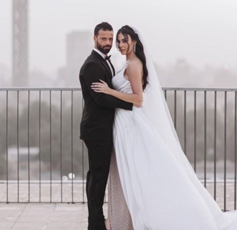 ميرنا نور الدين وزوجها