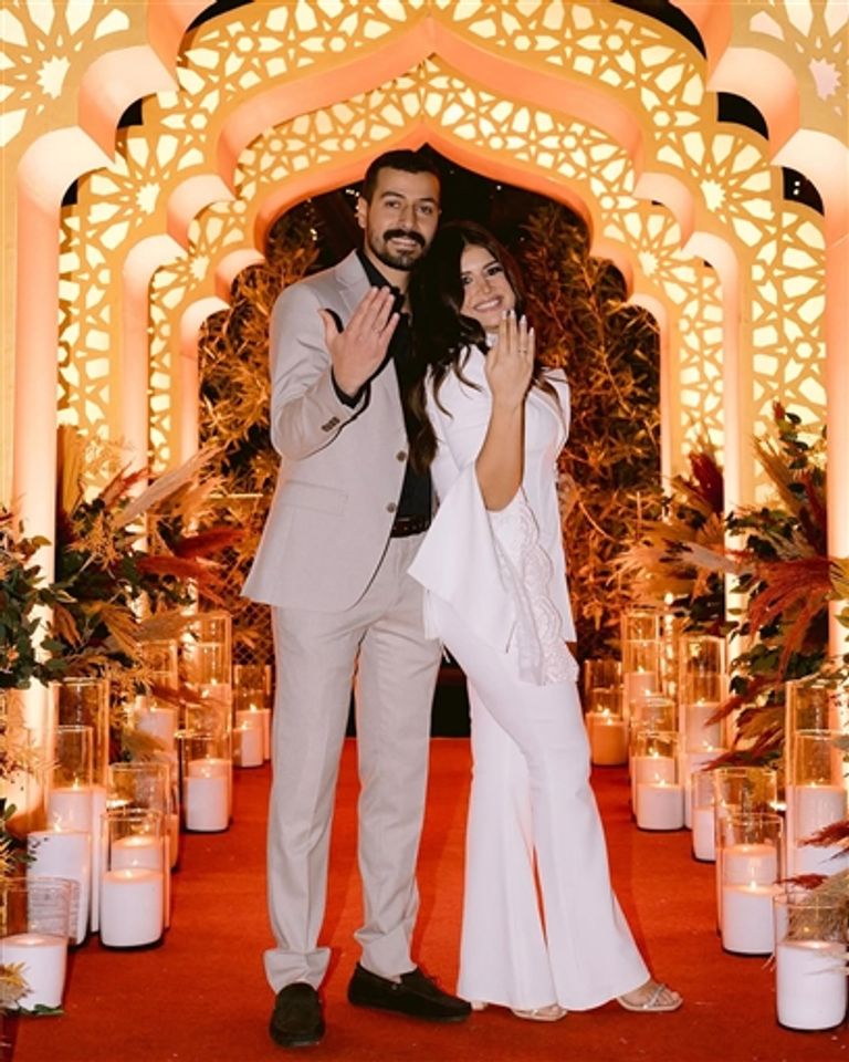 ديانا هشام تحتفل بخطوبتها