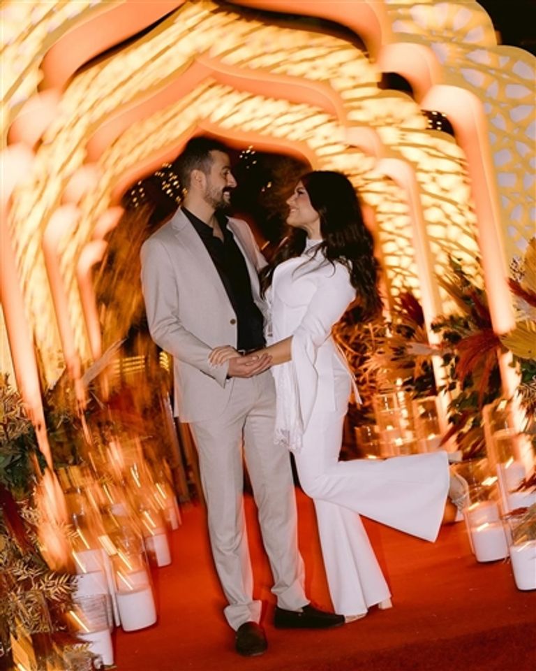 ديانا هشام تحتفل بخطوبتها