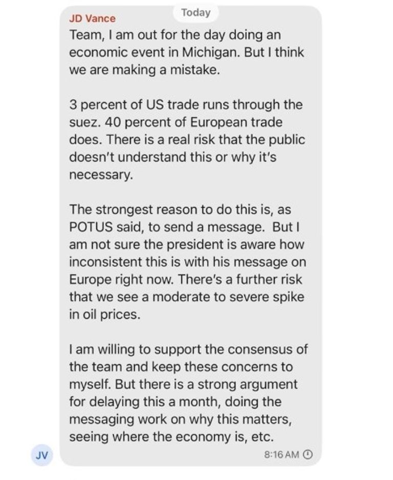 مستشار الأمن القومي والتز ونائب الرئيس فانس ووزير الدفاع بيت هيغسيث