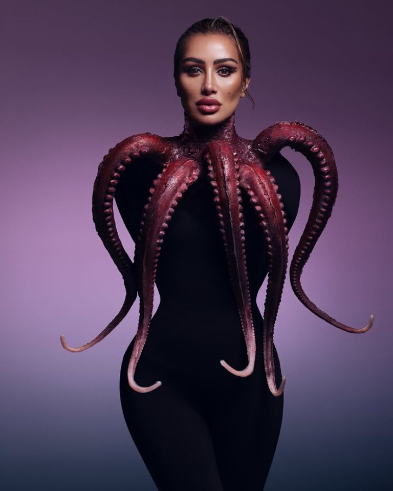 إطلالة مايا دياب مستوحاة من الأخطبوط إطلالة مايا دياب مستوحاة من الأخطبوط