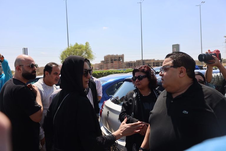 جنازة زوجة نضال الشافعي