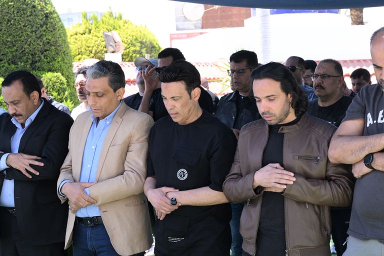 جنازة زوجة نضال الشافعي