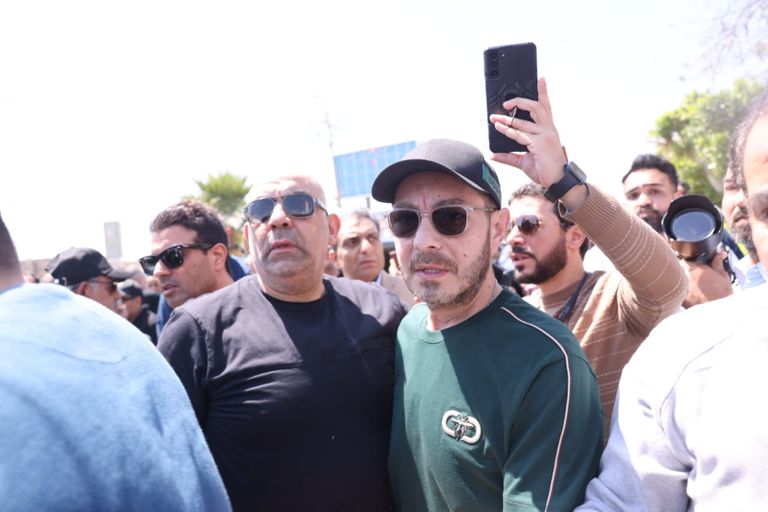 جنازة زوجة نضال الشافعي