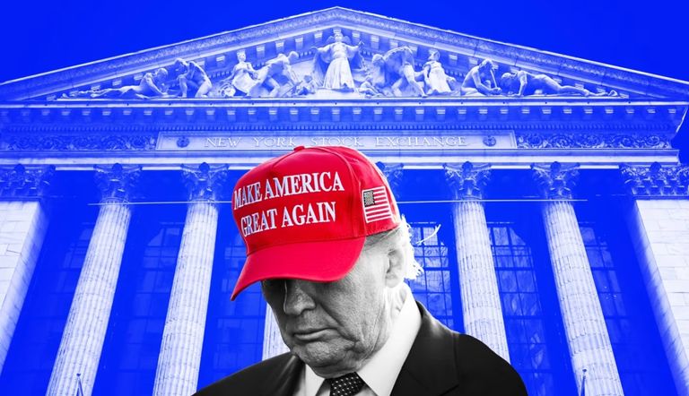 دونالد ترامب سوق الأسهم بنيويورك