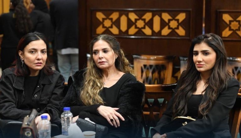 عزاء والدة زوجة رامي صبري بمسجد الشرطة