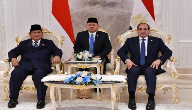 الرئيسان المصري والإندونيسي