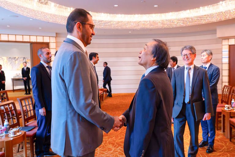 الدكتور سلطان الجابر وتاكايوكي أويدا