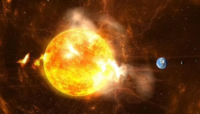 العاصفة الشمسية التي يصل تأثيرها للأرض قد تحدث فجأة وبدون سابق إنذار