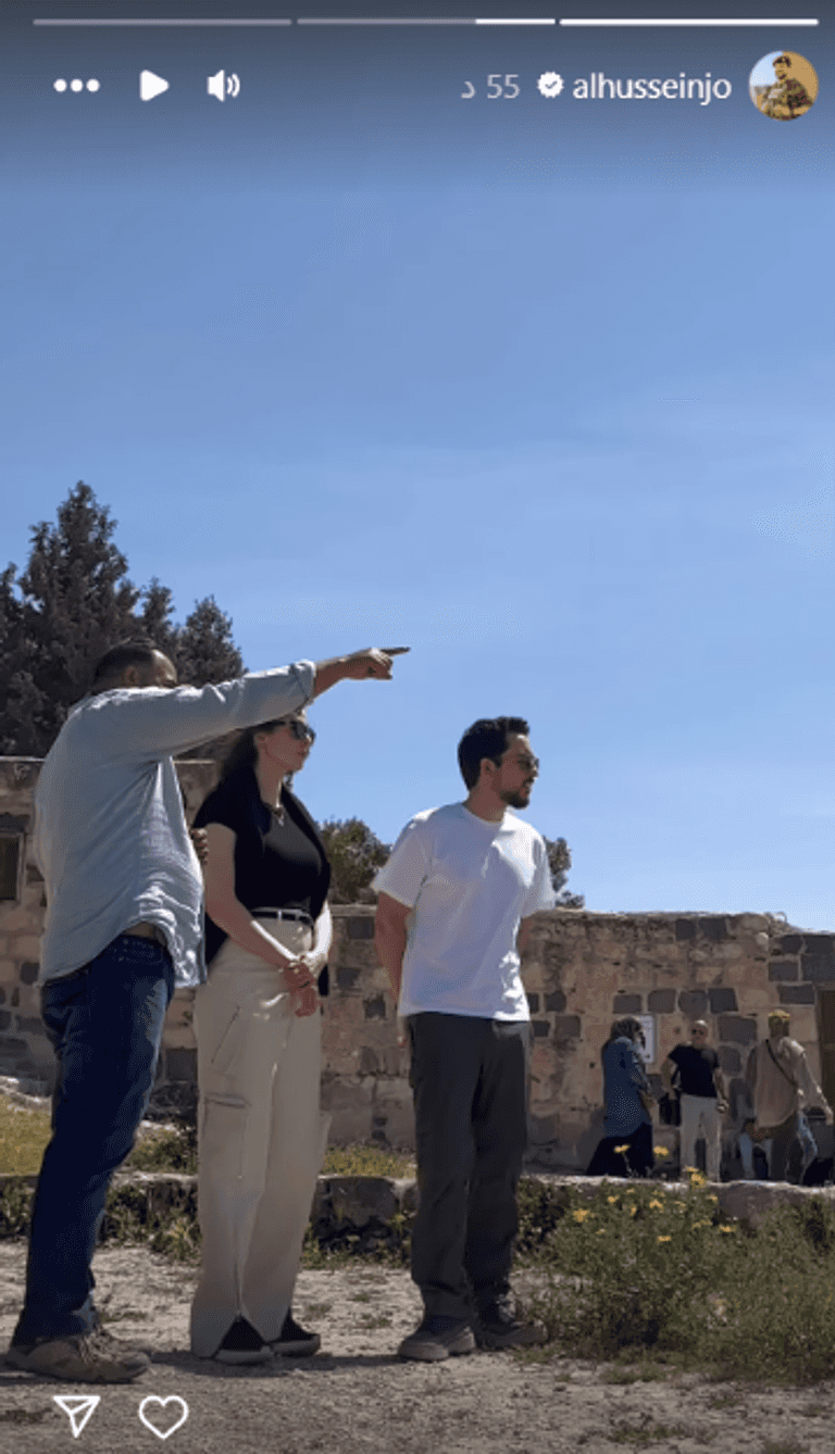 الأمير الحسين والأميرة رجوة