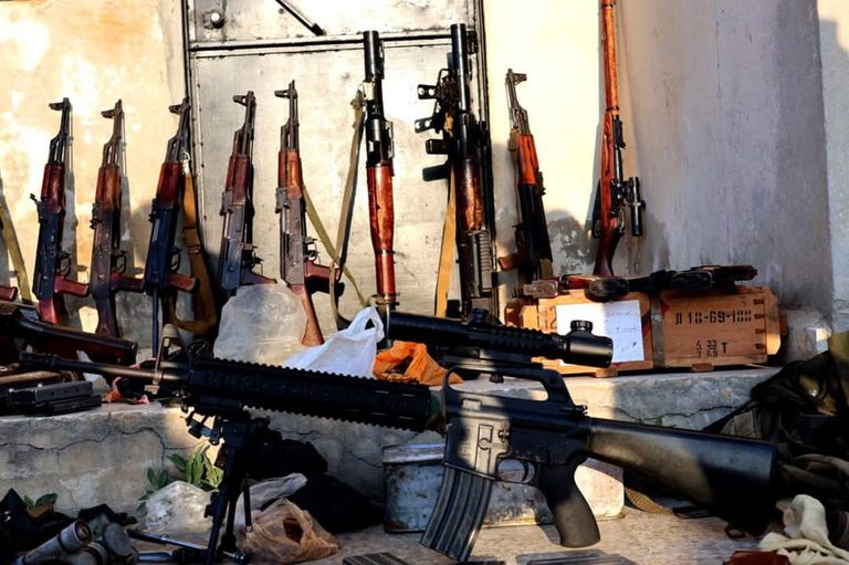 الأسلحة المضبوطة - وكالة الأنباء السورية