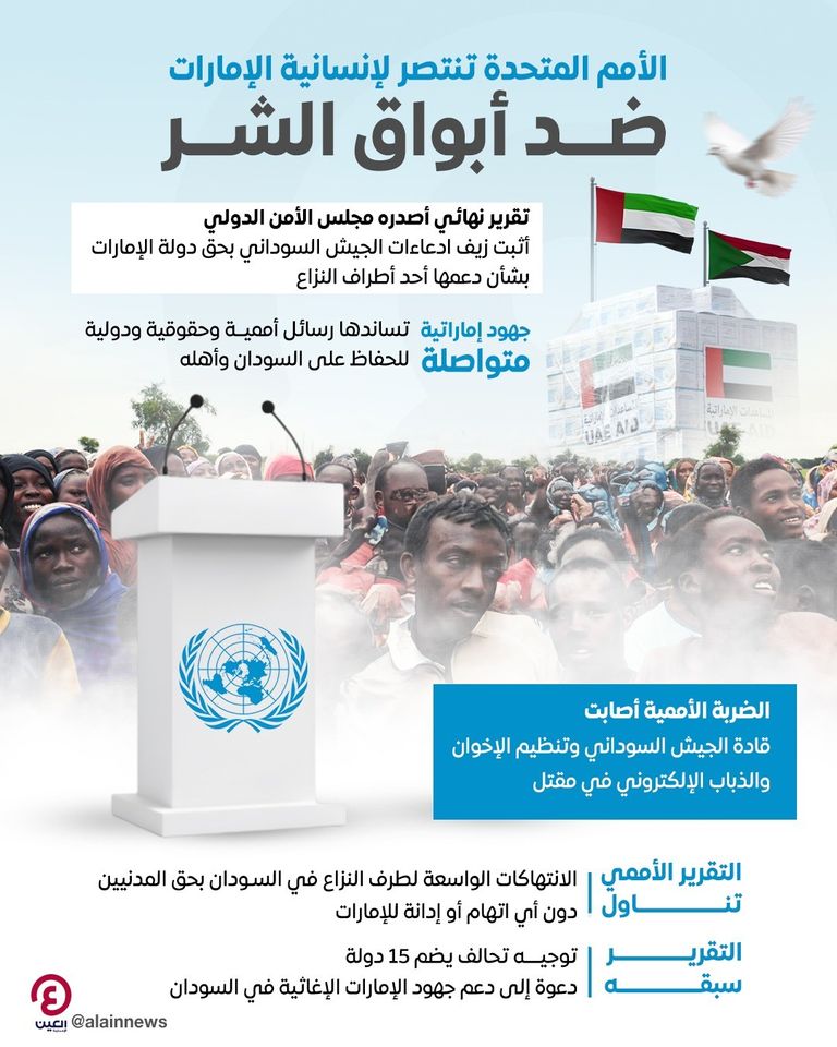 التقرير الأممي ينصف دور الإمارات الداعم للسلام في السودان