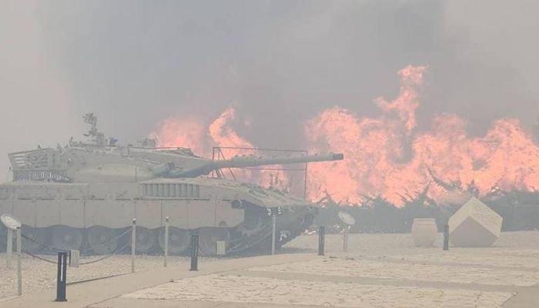 حرائق في جبال غرب القدس