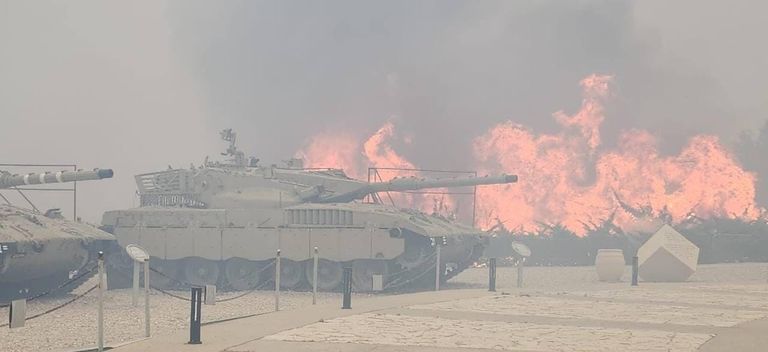 حرائق في جبال غرب القدس