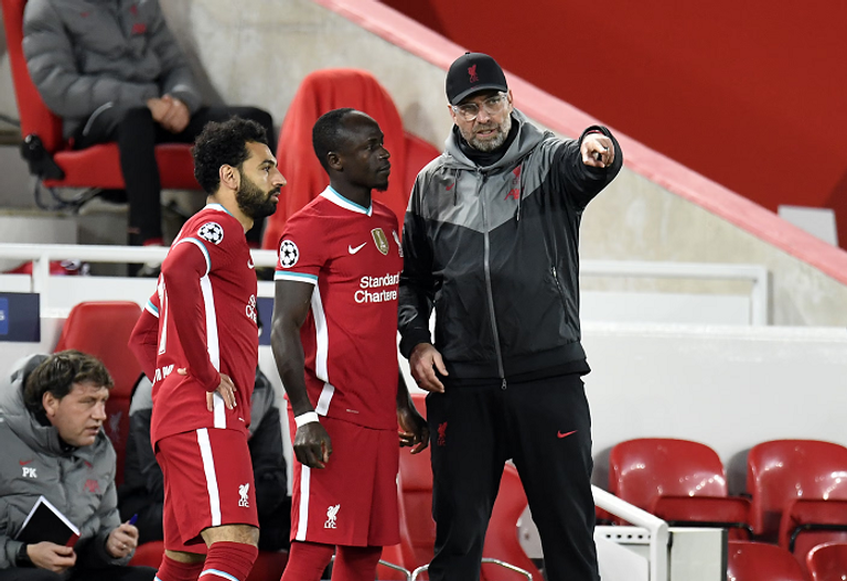 محمد صلاح ويورغن كلوب وساديو ماني المصري محمد صلاح