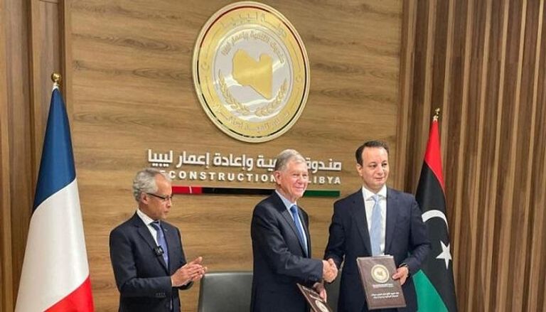 جانب من اتفاقات ليبية فرنسية للإعمار - أرشيفية