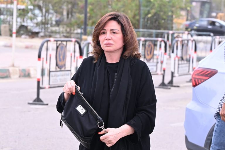 كارول سماحة في وداع زوجها