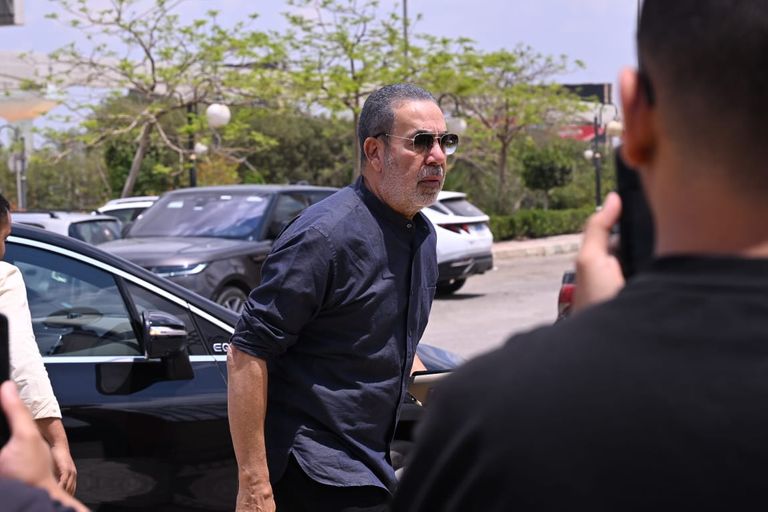 كارول سماحة في وداع زوجها