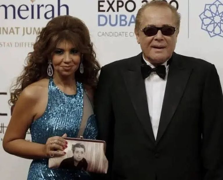 بوسي شلبي وزوجها الراحل محمود عبدالعزيز