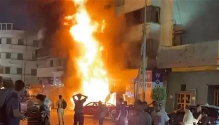 تفاصيل حريق عقار ميدان سفير في مصر
