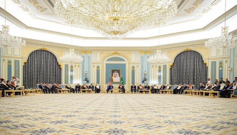 الأمير محمد بن سلمان ودونالد ترامب في قصر اليمامة - واس