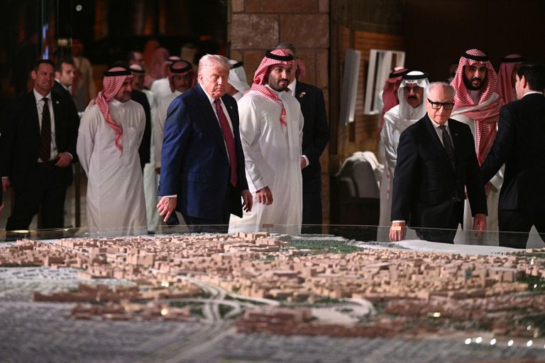 ولي العهد السعودي والرئيس الأمريكي في الدرعية