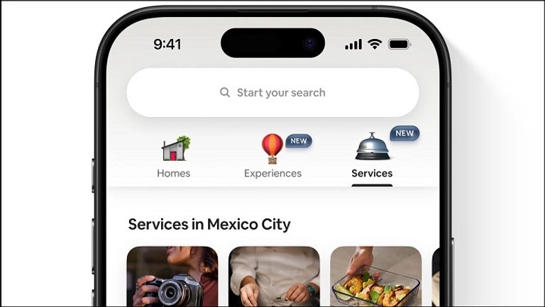 شعار منصة Airbnb