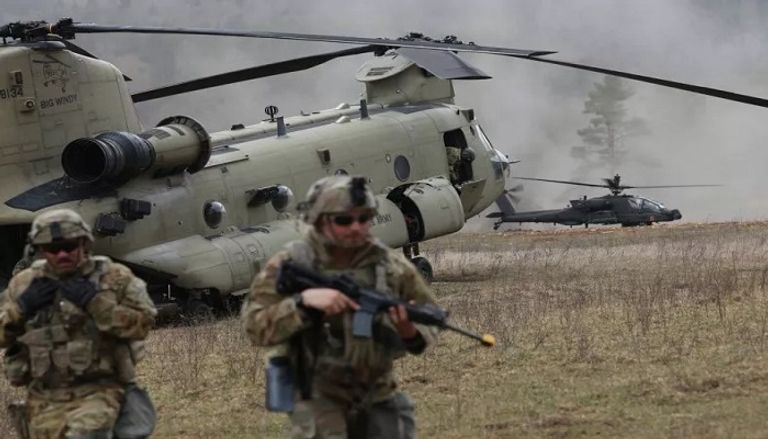 القوات الأمريكية تشارك في مناورة عسكرية