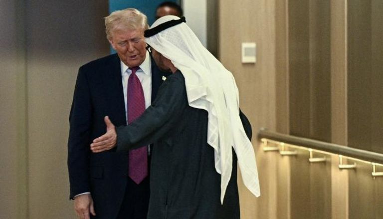 محمد بن زايد آل نهيان ودونالد ترامب