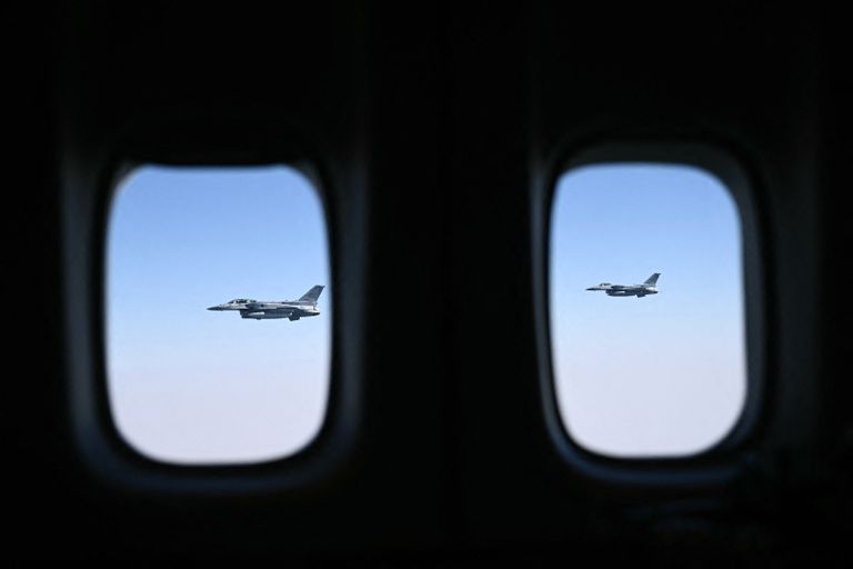 الشيخ محمد بن زايد آل نهيان والرئيس الأمريكي 