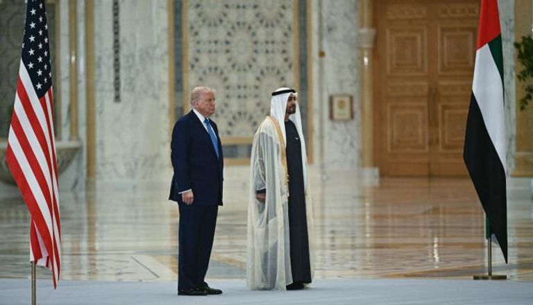 محمد بن زايد آل نهيان ودونالد ترامب