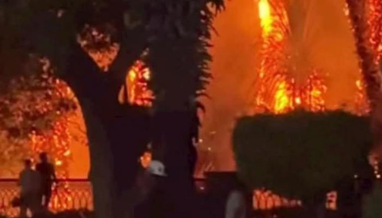 حريق النيل بالعاصمة المصرية القاهرة