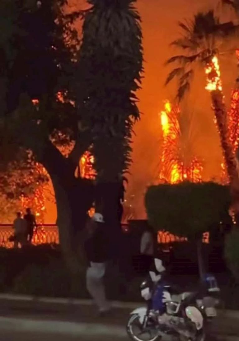 حريق النيل بالعاصمة المصرية القاهرة 