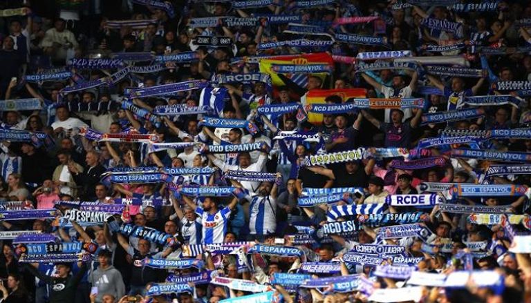 الجمهور في مباراة إسبانيول وبرشلونة