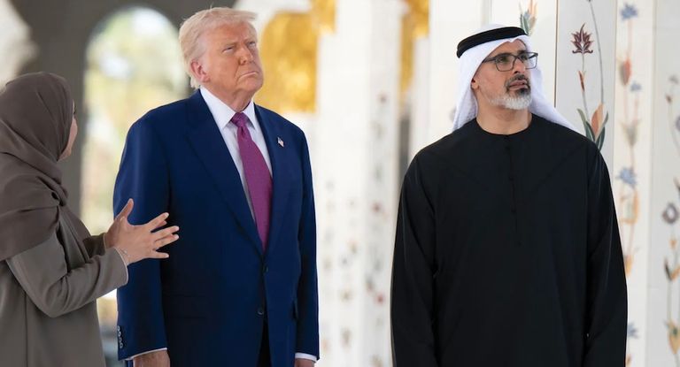 الشيخ محمد بن زايد آل نهيان والرئيس الأمريكي دونالد ترامب