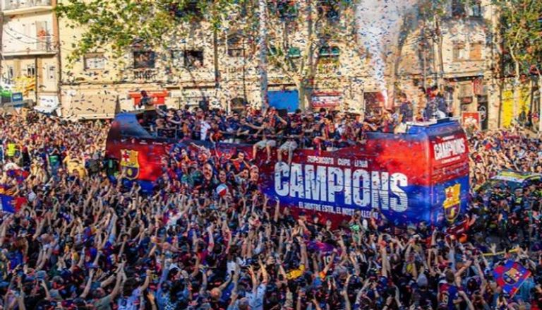 برشلونة بطل الدوري الإسباني