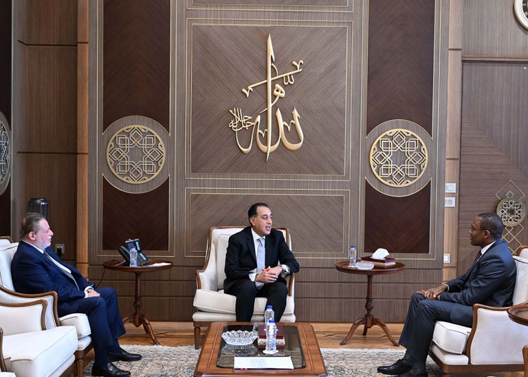 جانب من اجتماع الحكومة المصرية مع نائب المدير العام لصندوق النقد الدولي