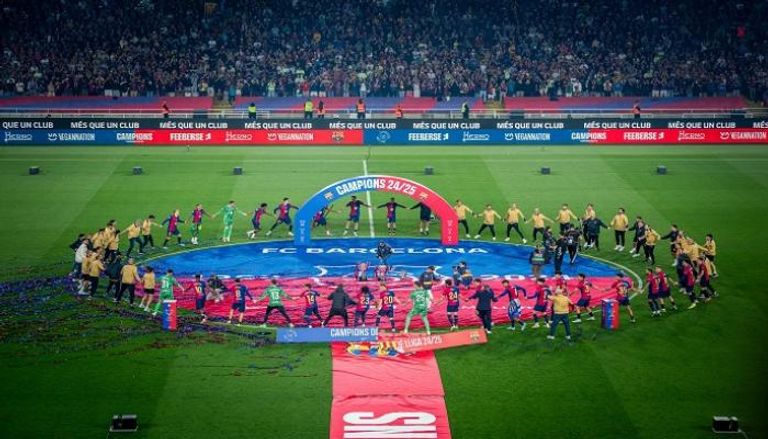 برشلونة بطل الثلاثية المحلية موسم 2024-2025